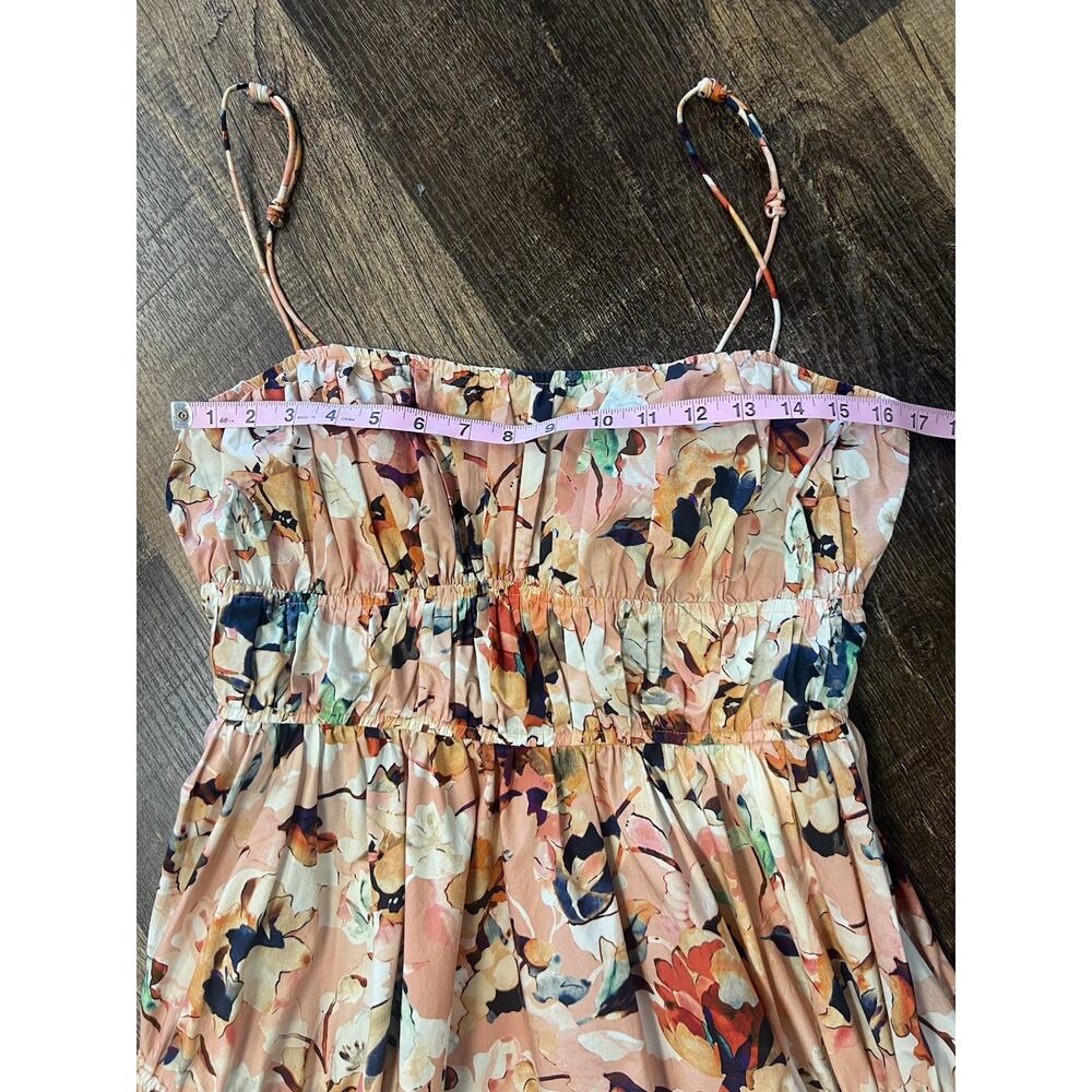 Ulla Johnson Vidri Floral Tiered Cotton Dress Camellia Size 10 Medium - Picture 13 of 14